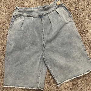 Denim Bermuda Shorts
